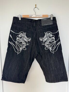 Rocawear Denim Shorts – Size 34 (Y2K Graphic Streetwear)